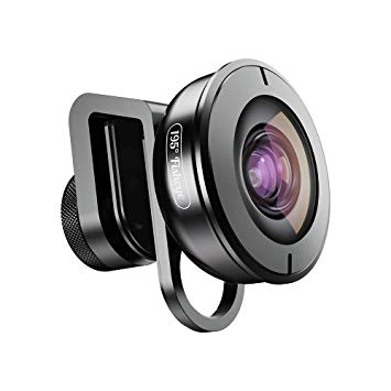 Apexel 195°Fisheye Lens for iPhone,Pixel,Samsung Galaxy,Huawei,Xiaomi and most of Camera Phones