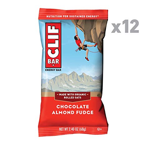 CLIF BAR - Energy Bar - Chocolate Almond Fudge - (2.4 Ounce Protein Bar, 12 Count)
