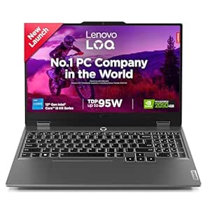 Lenovo LOQ 12th Gen Intel Core i5-12450HX 15.6" (39.6cm) 144Hz 300Nits FHD Gaming Laptop (12GB/512GB SSD/Win 11/NVIDIA RTX 2050 4GB/100% sRGB/Office 21/3 Month Game Pass/Luna Grey/2.4Kg), 83GS009RIN