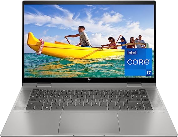 HP Envy x360 15 inch Laptop, FHD Display, Intel Core i7-1355U, 16 GB RAM, 1 TB SSD, Intel Iris Xe Graphics, Windows 11 Home, 15-ew1199nr (2023),Silver