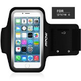 Newer Version MPOW Sport Armband for iPhone 6 6S Running SweatProof Armbands Case with Additional Adjustable-Length Extention Band and Key Pocket for Gym Biking Jogging Running Walking Black