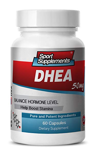 dhea Supplement - DHEA 50mg - Increase Energy and Longevity with Pure DHEA Supplement (1 bottle 60 capsules)