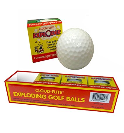 JP Lann Golf Cloud Flite Exploder Golf Ball (4-Pack), White, Standard Size