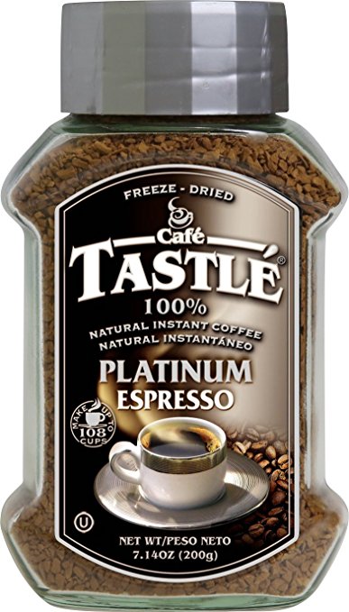 Cafe Tastle Platinum Espresso Freeze Dried Instant Coffee, 7.14 Ounce