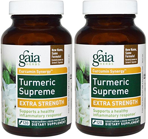 Gaia Herbs Turmeric Supreme Extra Strength 120 ct (Pack of 2)