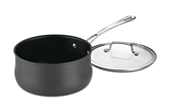 Cuisinart 64193-20 Contour Hard Anodized 3-Quart Saucepan with Cover