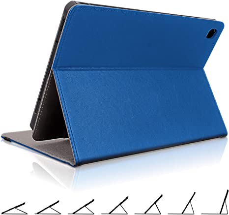 Samsung Galaxy Tab S6 Lite Case with S Pen Holder – Protective Tablet Cover with Secure Multi Angle Stand for Samsung S6 Lite (Blue)