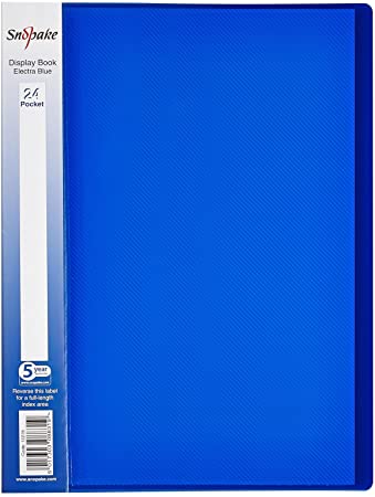 Snopake A4 Electra Display Book with 24 Pocket - Blue