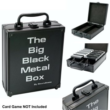 Soundbass The Big Black Metal Box for Cards Against Humanity Card Game