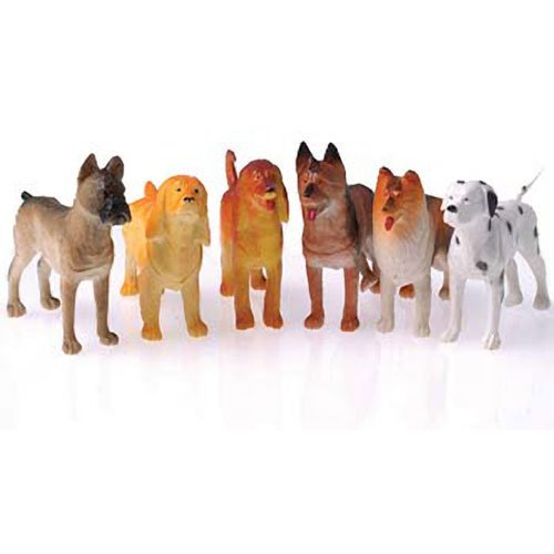 US Toy Toy Dogs Toy Figure (1 Dozen), 4" Long