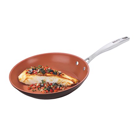 Bialetti Terracotta Xtra Non-Stick Saute Pan, 11", Brown