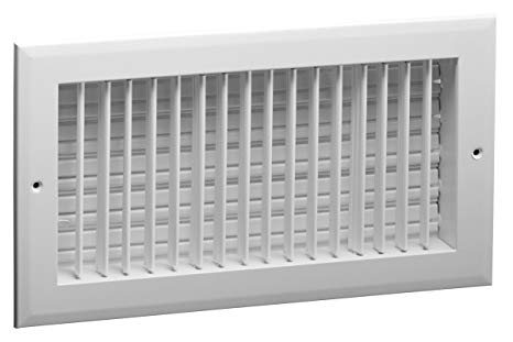 14" x 6" (W x H) Aluminum Sidewall Multi-Shutter Registers Hart & Cooley A618MS 14x6 inch