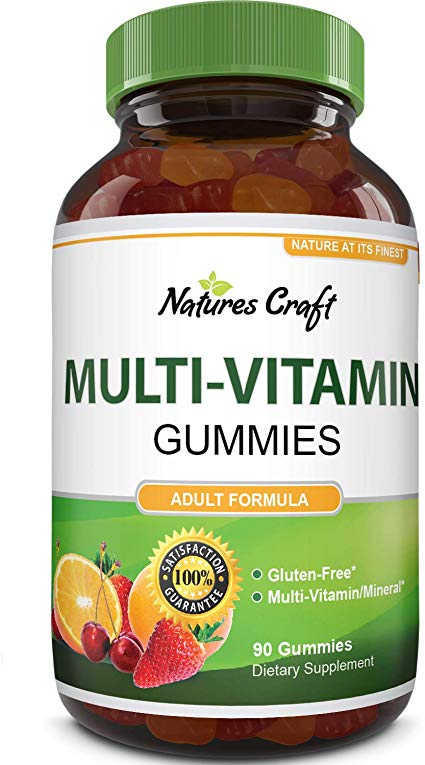 Multivitamin Gummies for Women and Men - Chewable Gummy Zinc Supplement Multi-Vitamin D3 Mineral Complex for Adults with Biotin Vitamin A C D E B12 - Best Vitamins Energy Booster Iodine Folic Acid