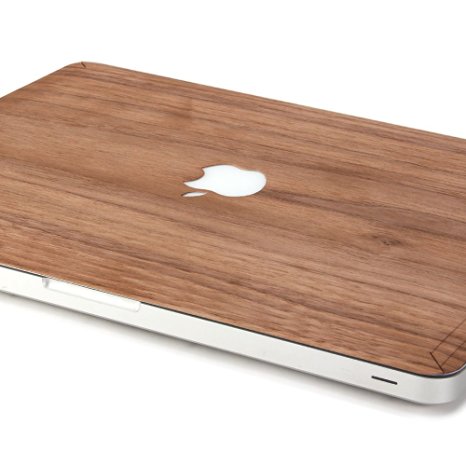 GMYLE Genuine Walnut Wood Skin Cover Decal for MacBook Pro 13 with Retina display(Model: A1452 / A1502) (Not Fit for MacBook Pro 13)