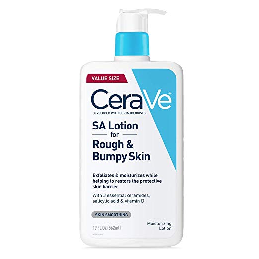 CeraVe SA Lotion for Rough & Bumpy Skin | 19 Ounce | Vitamin D, Hyaluronic Acid, Salicylic Acid & Lactic Acid Lotion | Fragrance Free