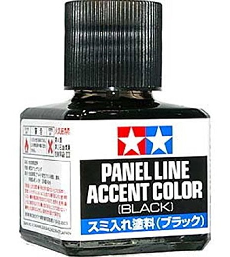 TAMIYA 87131 Panel Line Accent Color Black For Plastic Model Kit