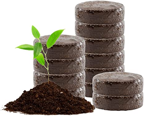 YBB 12 Pack Compressed Coco Coir Plant Pot Disc, 2 Inch Organic Coco Coir Potting Disc