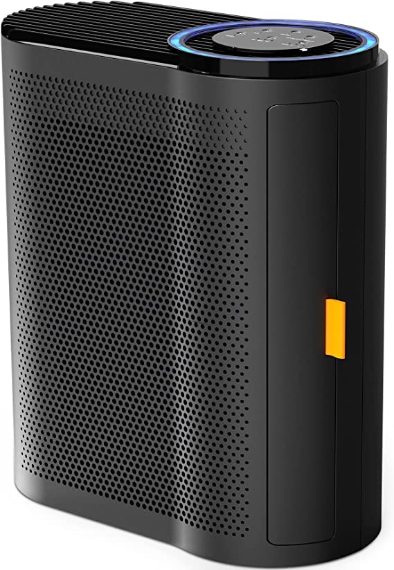 AROEVE Air Purifiers for Large Room Up to 1095 Sq Ft Coverage with Air Quality Sensors H13 True HEPA Filter with Auto Function Remove 99.97% of Dust, Pet Dander, Pollen for Home, Bedroom, MK04- Black