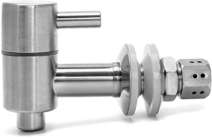 QWORK Stainless Steel Faucets, Food Grade Metal Replacement Spigot