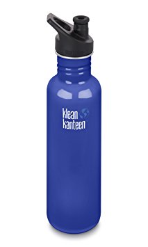 Klean Kanteen Classic Stainless Steel Water Bottle with Klean Coat, Single Wall and Leak Resistant Sport Cap 3.0 (NEW 2018)