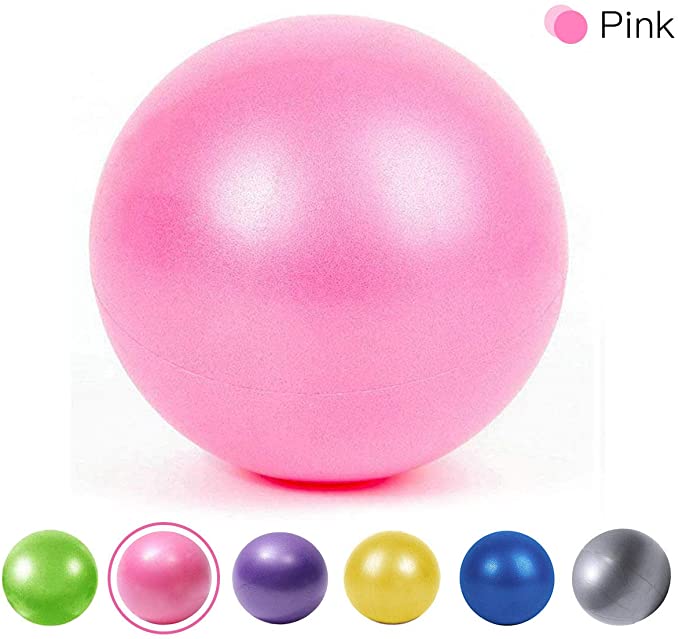 XIECCX Mini Yoga Balls 9 Exercise Ball Pilates Ball Therapy Ball Balance Ball Bender Ball Barre Equipment 1PC for Home Stability Squishy Training PhysicalCore Training with Inflatable Straw