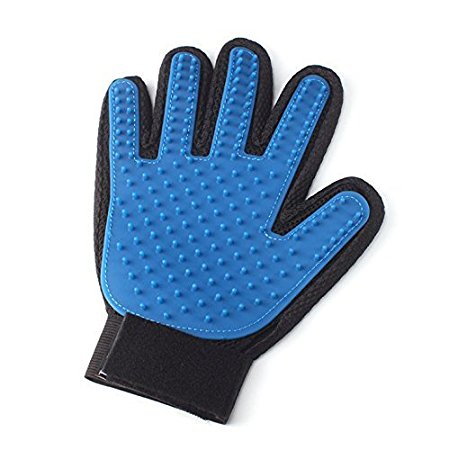 YOFIT Pet Glove Brush & Rubber Massage Glove Perfect for Dogs and Cats, Short and Long Hair Removal Pet Grooming Massage Glove