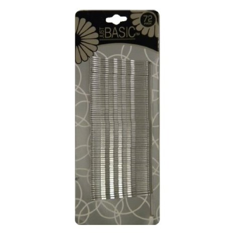 Silver Bobby Pins for Hair 72 Pack