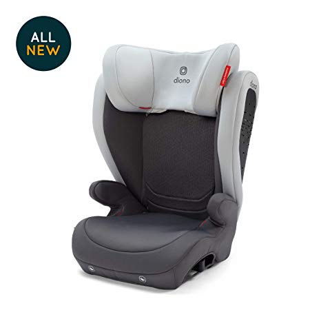 Diono Monterey 4 DXT Latch, The Original Expandable Booster Seat, 40-120 lbs, Grey Light