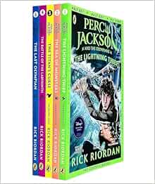 Percy Jackson Graphic Novels 1-5 Books Collection Set (The Lightning Thief, Sea of Monsters, Titan's Curse, The Battle of the Labyrinth, The Last Olympian)