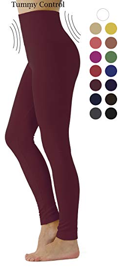 Prolific Health Women's Leggings High Waist Fleece Lined Premium Buttery Ultra Soft Solid Slimming Regular and Plus Size