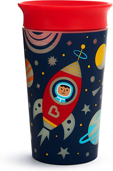Munchkin 9oz Miracle 360 Degree Glow in The Dark Sippy Cup - Astronaut