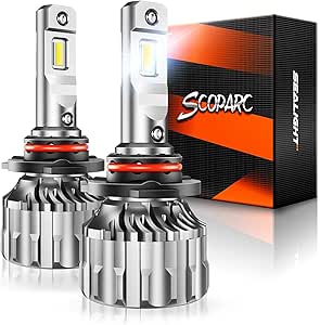 SEALIGHT 9006 HB4 Fog Bulbs, Super Bright 6500K 9006 Fog Light, Plug-N-Play, Pack of 2