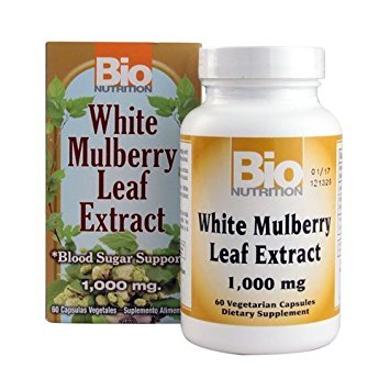 Bio Nutrition White Mulberry Leaf Extract, 1000 Mg (2-Pack of 60)