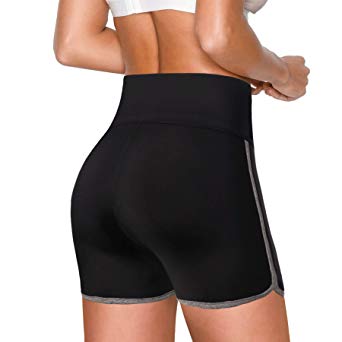 Women's Yoga Shorts High Waist Athletic Running Shorts for Tummy Control Workout Sport Shorts