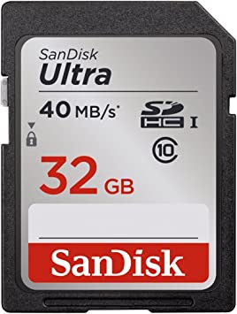 SanDisk Ultra 32GB Class 10 SDHC Memory Card Up to 40MB/s- SDSDUN-032G-G46 [Older Version]