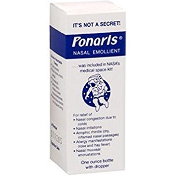 Ponaris Nasal Emollient 1 oz   Dropper (Pack of 3)