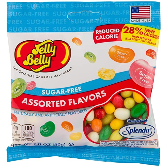 LIMITED EDITION - Jelly Belly Sugar Free Assorted Flavor Jelly Beans 2.8 oz Bag