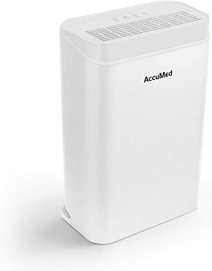 AccuMed True HEPA Air Purifier for Home (Large Room), H13 HEPA Filter & Carbon Air Filter, Air Purifiers for Bedroom, Eliminates Germs, Allergies, Pollen, Smoke, Mold Odors, Dust Pet Dander A310W