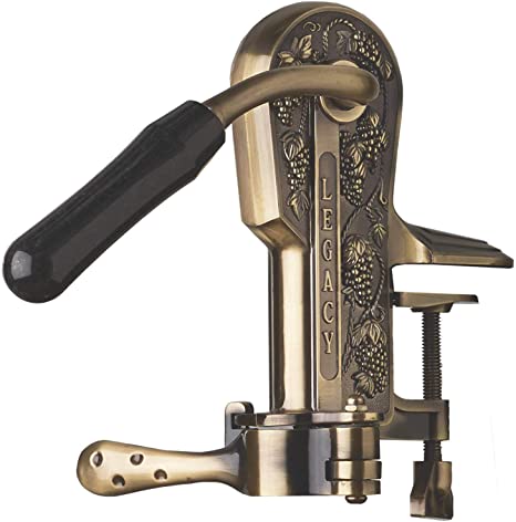 Legacy Corkscrew with Black Marble Handle - Antique Bronze