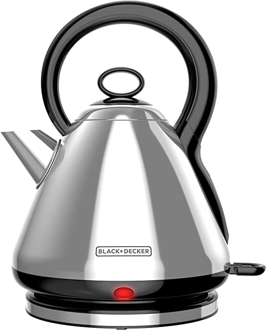 BLACK DECKER Stainless Steel Electric Cordless Kettle, 1.7L