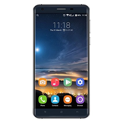 OUKITEL K6000 Pro 5.5 Inch Android 6.0 Smartphone, MTK6753 Octa Core 1.3GHZ, 3GB RAM   32GB ROM GSM & WCDMA & FDD-LTE (Black)