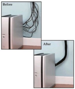 BINDMASTER Set of 4 Neoprene Zip-up Cable Sleeves