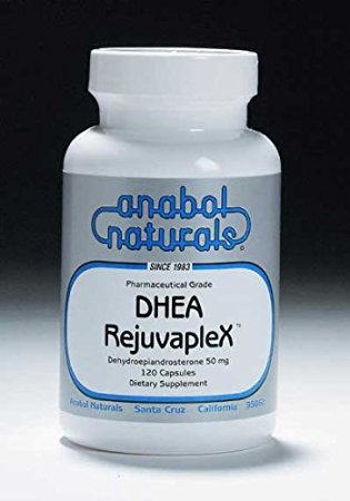 Anabol Naturals DHEA-RejuvapleX 60 Peppermint Sublingual Tablets: 25mg DHEA, 175mg L-Glutamine, 50mcg Sublingual B12