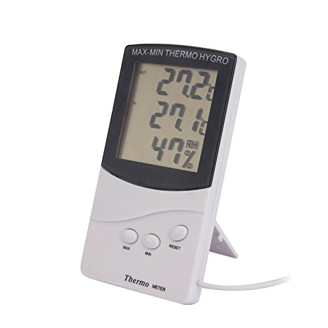 Humidity Temperature - Digital LCD Humidity Hygrometer Temperature Thermometer for home/ wall/ desk/ indoor/ outdoor