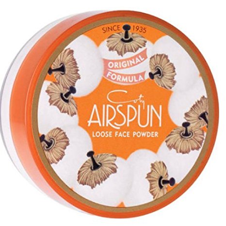 Coty AirSpun Loose Face Powder 070-24 Translucent, 2.3 oz (Pack of 2)