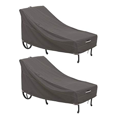 Classic Accessories Ravenna Patio Chaise Lounge Cover, Large (2-Pack)