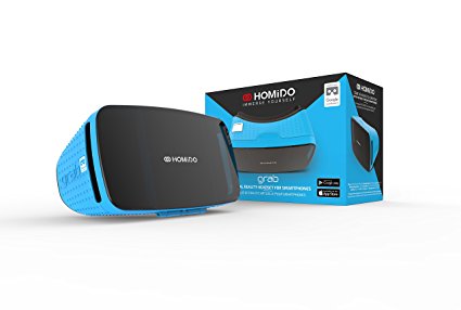 Homido Grab Virtual Reality Headset for Smartphone (Blue)