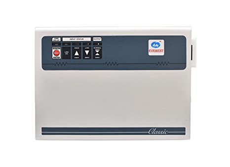 Everest EWD 400 Double Booster Wide Range Voltage Stabilizer for AC Upto 1.5 Ton, 12 amps, (100% Copper), Working Range : (130 V to 300 V) with 5-Year Warranty