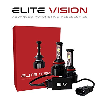 Elite Vision Advanced Automotive Accessories - Elite LED Conversion Kit H11 (H8,H9, H16) for Bright White Headlights Bulbs, Low Beams, High Beams, Fog Lights