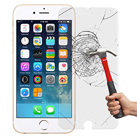 [Lifetime Replacement Warranty] iPhone 6 6s (4.7 inch) Screen Protector, Etrech 9H Hardness iPhone6 / iPhone6s 0.26mm HD 99.9% Light Transmission Tempered Glass (2 Packs)